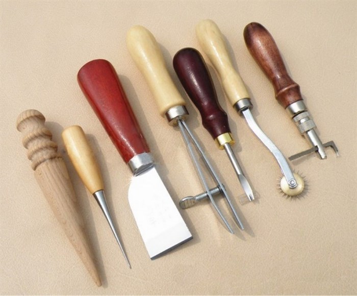 Набор инструментов для работы с кожей (7 предметов) - фото 8674